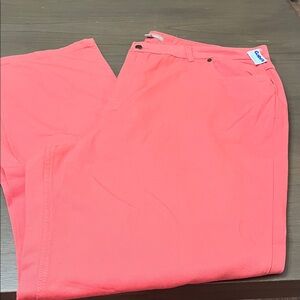 NWT! TALL Woman Within Coral lightweight jeans. 24w TALL